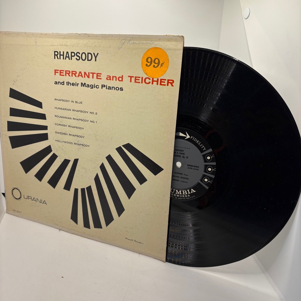 URANIA Rhapsody Ferrante and Teicher Magic Pianos Vinyl‎ Record LP UR 8011